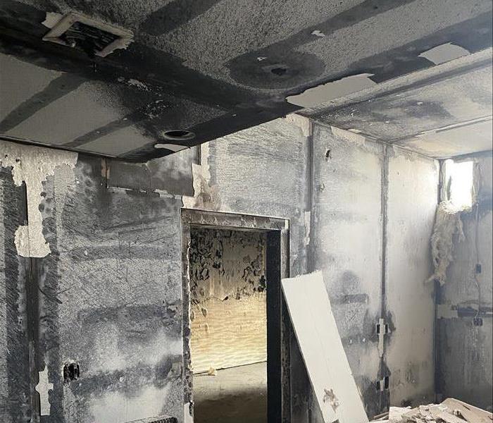 Results of interior fire damage 